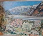 Noors Landschapje Olav Johnsen 1945 Hardanger, Antiek en Kunst, Ophalen of Verzenden