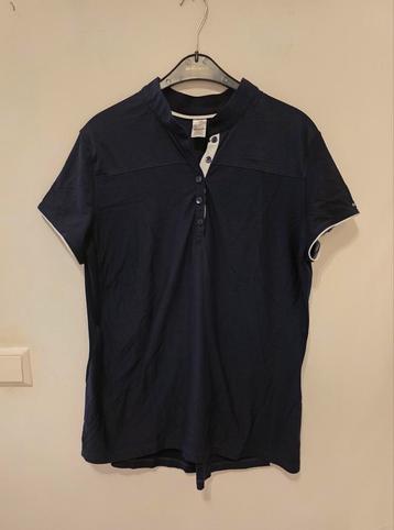 Dames Decathlon Fouganza polo shirt maat XL blauw  beschikbaar voor biedingen