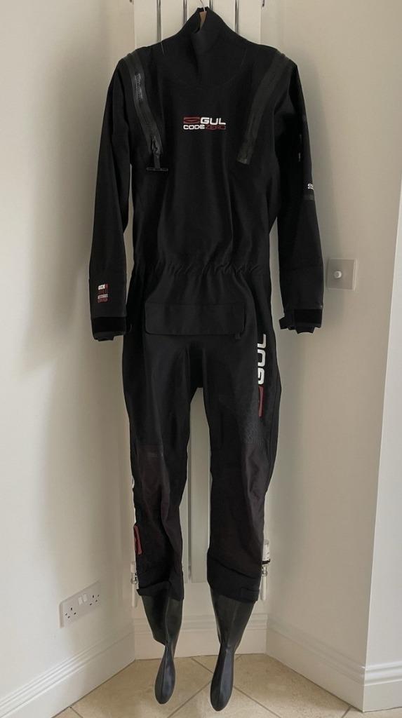 drysuit GUL Code Zero – maat L + handschoenen, Watersport en Boten, Duiken, Gebruikt, Duikpak, Ophalen of Verzenden