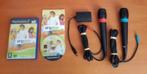 PS2 | 2x Originele Singstar Microfoon met Singstar POP, Spelcomputers en Games, Games | Sony PlayStation 2, Muziek, Gebruikt, Ophalen of Verzenden