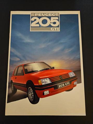 Brochure Peugeot 205 GTi 1987 beschikbaar voor biedingen