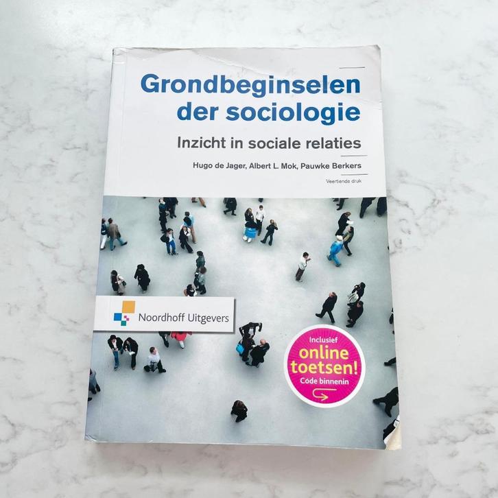 Grondbeginselen der sociologie - de Jager, Mok & Berkers, Boeken, Studieboeken en Cursussen, Zo goed als nieuw, HBO, Alpha, Ophalen of Verzenden
