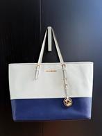 Originele Michael Kors tas wit & navy blue, in goede staat, Ophalen of Verzenden, Zo goed als nieuw, Blauw, Handtas