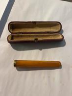 (Gouden) sigaretten pijpje met etui, Antiek en Kunst, Ophalen of Verzenden, Goud