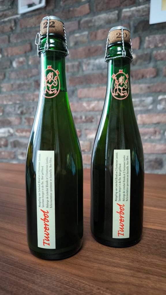 3 fonteinen x loterbol - Tuverbol 2021 & 2022 geuze/blond., Verzamelen, Biermerken, Nieuw, Flesje(s), Overige merken, Ophalen of Verzenden