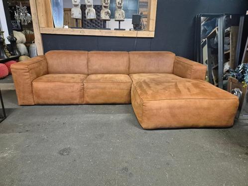 Leren Hoekbank, Huis en Inrichting, Banken | Bankstellen, Zo goed als nieuw, Hoekbank, Vierpersoons of meer, 250 tot 300 cm, 75 tot 100 cm