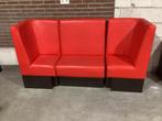 Eetbank Bistro - Rood 120 CM, 80 cm en een hoekbank, Ophalen, Gebruikt, Meubilair