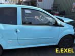 Complete deur rechts Renault Twingo 2 Facelift OVRPC Blauw, Rechts, Gebruikt, Herkomst onderdeel bekend, Ophalen of Verzenden