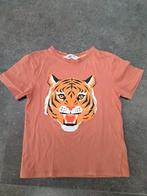 H&M t-shirt met tijgerprint, maat 122/128, Jongen, Ophalen of Verzenden, Zo goed als nieuw, Shirt of Longsleeve