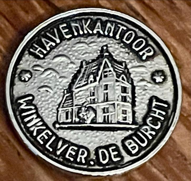 Zeldzaam Speldje Havenkantoor Zaandam - De Burcht, Verzamelen, Speldjes, Pins en Buttons, Gebruikt, Speldje of Pin, Stad of Land