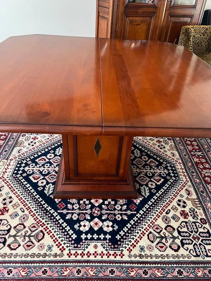 Massief Kersenhouten Eettafel, Huis en Inrichting, Tafels | Eettafels, Gebruikt, 100 tot 150 cm, 150 tot 200 cm, Vijf personen of meer