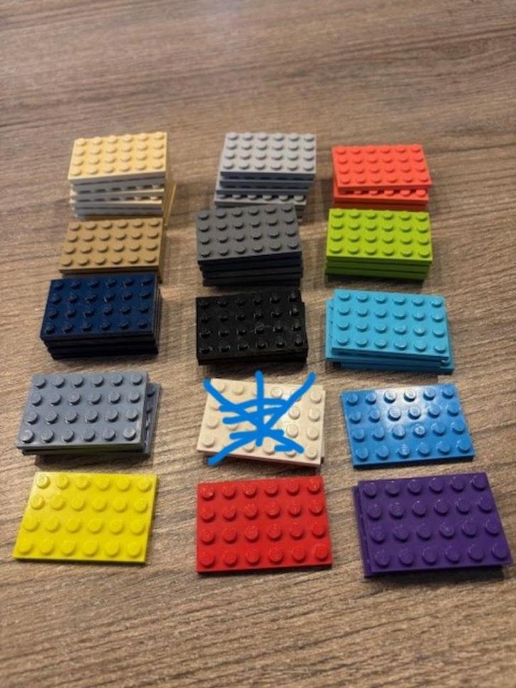 lego grondplaatjes 4x6 in 14 kleuren, Kinderen en Baby's, Speelgoed | Duplo en Lego, Nieuw, Lego, Losse stenen, Ophalen of Verzenden