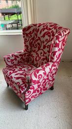 Roze Fauteuil met Patroon, Ophalen, Minder dan 75 cm, Zo goed als nieuw, 75 tot 100 cm