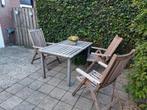 Hardhouten tuinset, Tuin en Terras, Tuinsets en Loungesets, Gebruikt, Stoel, Ophalen