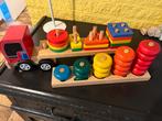 Houten vormen vrachtwagen en tel torens met cijfers, Ophalen of Verzenden, Gebruikt, Jongen of Meisje
