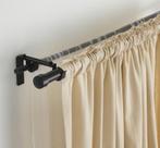 2 stuks Ikea Racka Hugad Gordijnrail 120-210cm, Ophalen, Zwart, 100 tot 150 cm, 200 cm of meer