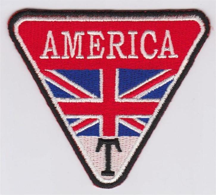 Triumph America stoffen opstrijk patch embleem #21, Motoren, Accessoires | Overige, Nieuw, Ophalen of Verzenden