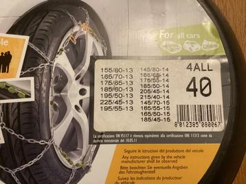 sneeuwkettingen Peugeot 107 beschikbaar voor biedingen