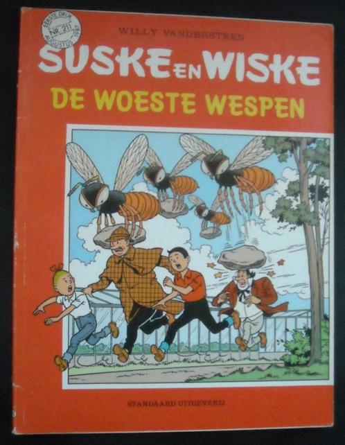 Suske en Wiske - nr. 211 - De woeste wespen - eerste druk, Boeken, Stripboeken, Gelezen, Eén stripboek, Ophalen of Verzenden