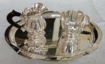 Zilveren Dienblad met roomstel Massief 835 zilver, Antiek en Kunst, Antiek | Goud en Zilver, Ophalen of Verzenden, Zilver