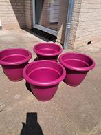 Roze kunststof bloembak (4 stuks) voor buiten, Ophalen, Kunststof, Gebruikt, Minder dan 30 cm