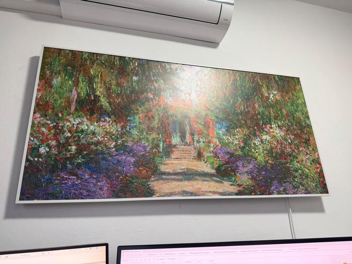 Infrarood Warmtepaneel met Monet Tuin Design, Doe-het-zelf en Verbouw, Verwarming en Radiatoren, 30 tot 80 cm, 60 tot 150 cm, Ophalen