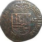 Spaanse Nederlanden oord 1643 (zeldzaam) (2), Postzegels en Munten, Munten | Nederland, Ophalen of Verzenden, Vóór koninkrijk
