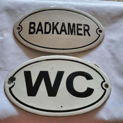 Oud, emaille en ijzer wc/ badkamer, Antiek en Kunst, Antiek | Emaille, Ophalen of Verzenden