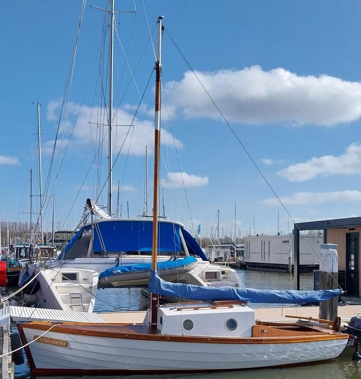 klassiek houten kajuitzeiljacht uit 2005, Watersport en Boten, Kajuitzeilboten en Zeiljachten, Gebruikt, Tourjacht of Cruiser