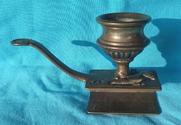 KANDELAAR LUCIFERDOOS HOUDER PAARD JOCKEY 1900s beschikbaar voor biedingen
