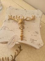 Nieuwe metalen wandhaken hert met groot gewei, Heikant 21 Kaatsheuvel, Belle Vieille Brocante, Nieuw, Ophalen of Verzenden