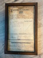 Militair paspoort uit 1861 met certificaat van goed gedrag, Verzenden, Landmacht