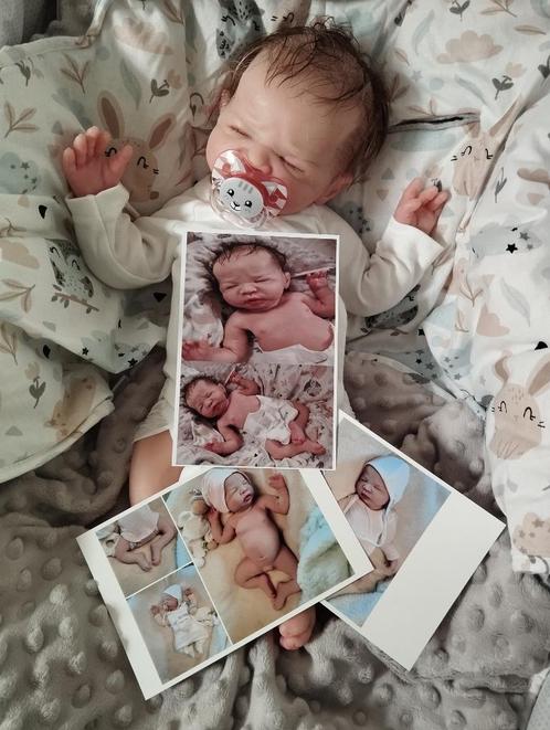 silicone reborn baby met 2 certificaten *WEEKDEAL 1200€!*, Verzamelen, Poppen, Nieuw, Babypop, Levensecht of Reborn, Ophalen of Verzenden