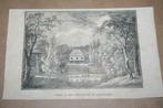 Antieke gravure - Prinsentuin Leeuwarden - 1841 !!, Ophalen of Verzenden
