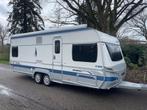 Fendt 590 Diamant - Zeer Luxe-Ruime caravan-Elektr Luifel!!, Frans bed, Bedrijf, Kachel, Fendt