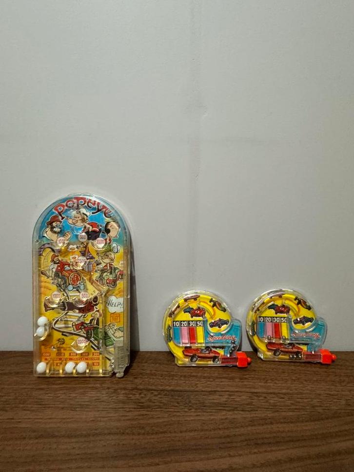 Vintage Flipperkast Spellen - Popeye & Speedway, Antiek en Kunst, Antiek | Speelgoed, Ophalen of Verzenden