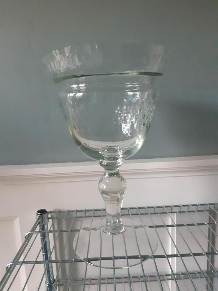 Hele grote gemberbokaal, Antiek en Kunst, Antiek | Glas en Kristal, Ophalen of Verzenden