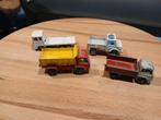 4 oude vrachtwagentjes, Hobby en Vrije tijd, Ophalen of Verzenden, Zo goed als nieuw, Auto, Matchbox