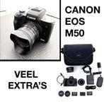 CANON EOS M50 met VEEL extra's, Audio, Tv en Foto, Fotocamera's Digitaal, Canon, Ophalen of Verzenden, Compact, Zo goed als nieuw