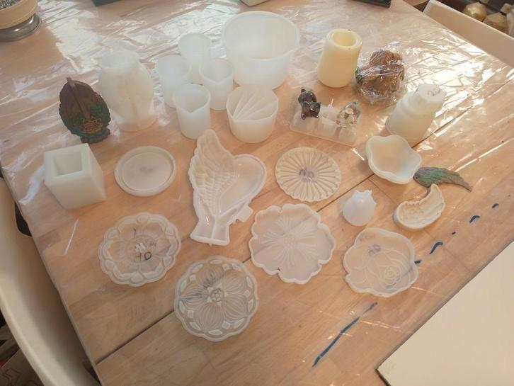 Siliconen Mallen - Resin, Zeep, Kaarsen, Hobby en Vrije tijd, Knutselen, Nieuw, Materiaal, Ophalen of Verzenden