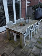 Gratis teak hout tuintafel, Tuin en Terras, Tuinsets en Loungesets, Ophalen, Gebruikt, Teakhout
