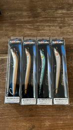 Vier roofvispluggen “Sébile slender eel 126mm 13.3gram, Ophalen of Verzenden, Nieuw
