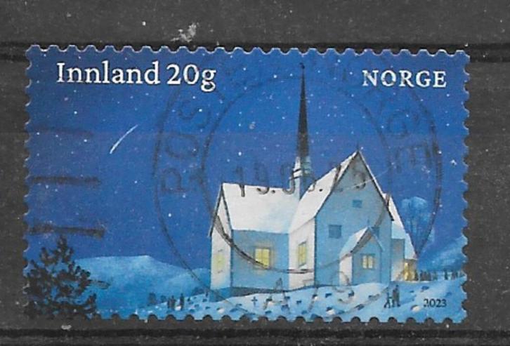 JoukeNoorwegen 2023 gestempelde kerstzegel, Postzegels en Munten, Postzegels | Europa | Scandinavië, Gestempeld, Noorwegen, Verzenden