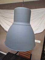 Twee grijze industriële hanglampen, Ophalen, Gebruikt, Metaal, Minder dan 50 cm