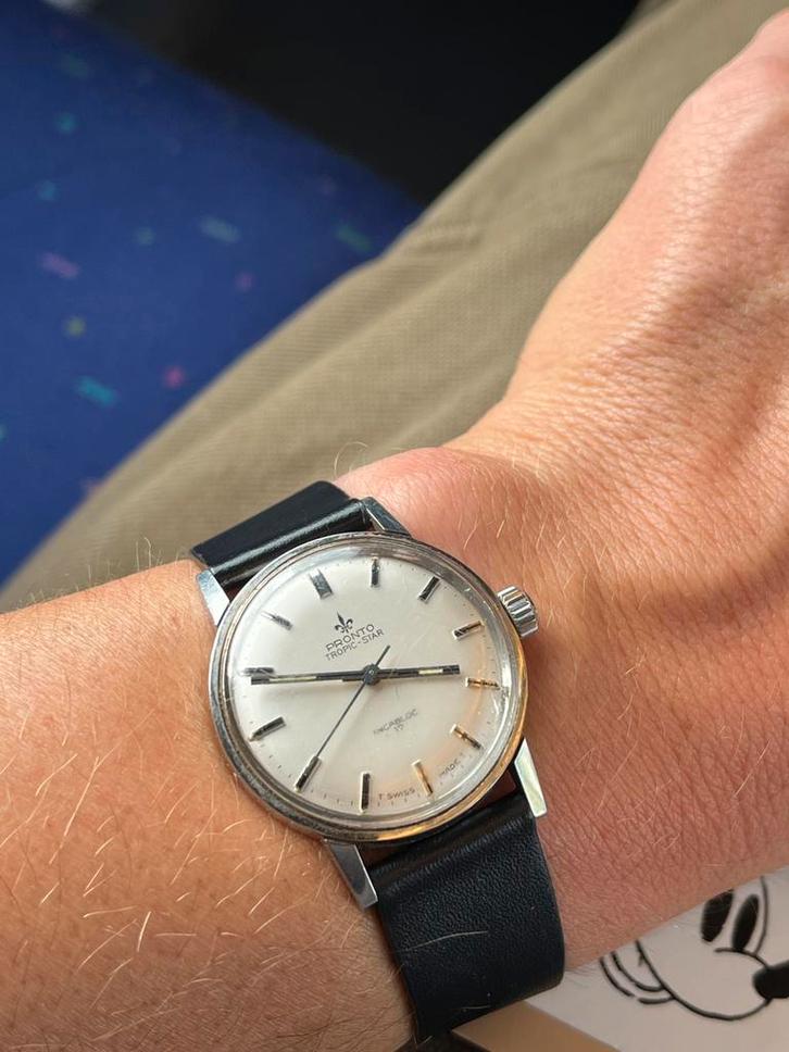 Pronto Vintage Watch, Antiek en Kunst, Antiek | Goud en Zilver, Ophalen of Verzenden