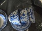 Antiek Chinees Theeservies Blauw Wit, Antiek en Kunst, Antiek | Servies compleet, Ophalen of Verzenden