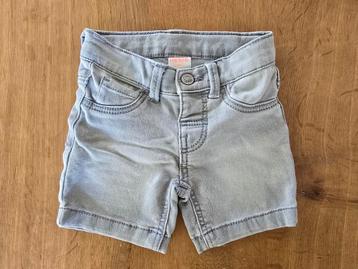 Hema denim korte broek grijs maat 68 stretch beschikbaar voor biedingen