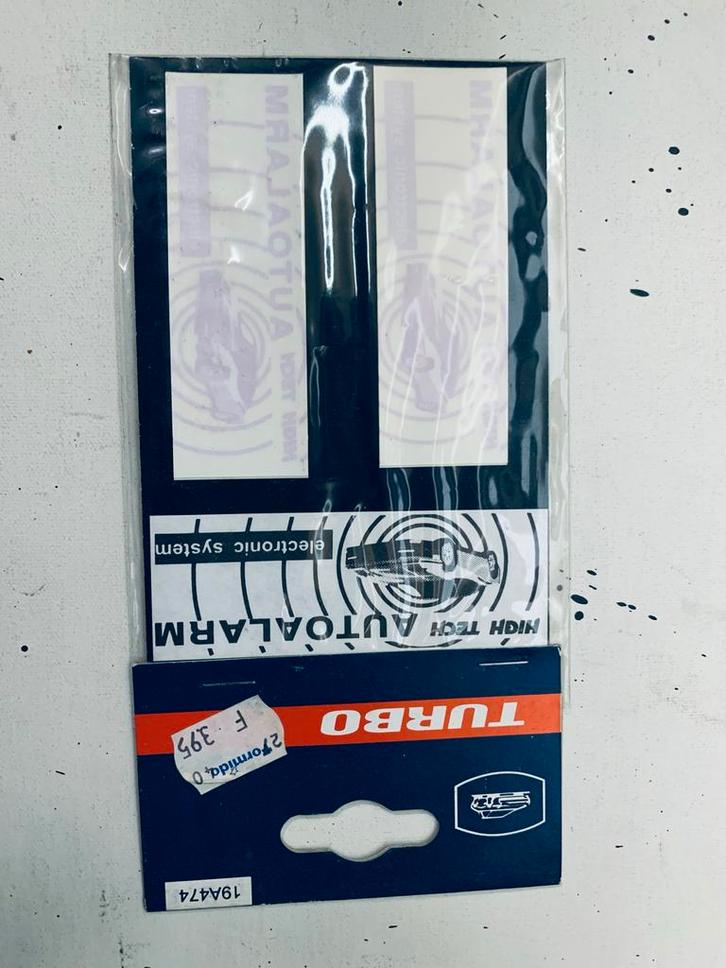 Turbo Autoalarm Stickers - Nieuw in Verpakking, Auto diversen, Autostickers, Ophalen of Verzenden