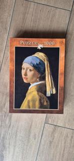 Legpuzzel Meisje met de Parel -Johannes Vermeer 1000 stukjes, Ophalen of Verzenden, 500 t/m 1500 stukjes, Zo goed als nieuw, Legpuzzel