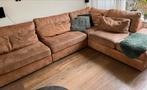 Henders & Hazel Braga Hoekbank Microleder Cognac, Gebruikt, 100 tot 125 cm, Hoekbank, 300 cm of meer